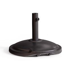 Open Box: Wheeled Outdoor Umbrella Base (22"W, 75lbs Weight Limit) - Powder Coated Black
