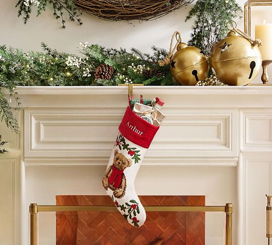 Bear Needle Point Stocking