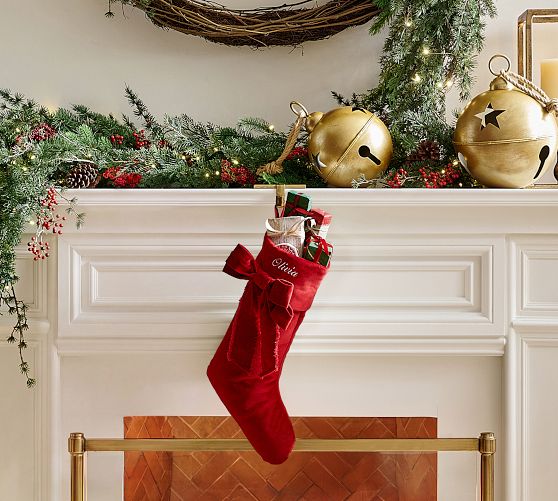 Classic Velvet Bow Stockings