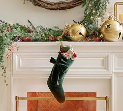 Classic Velvet Bow Stockings
