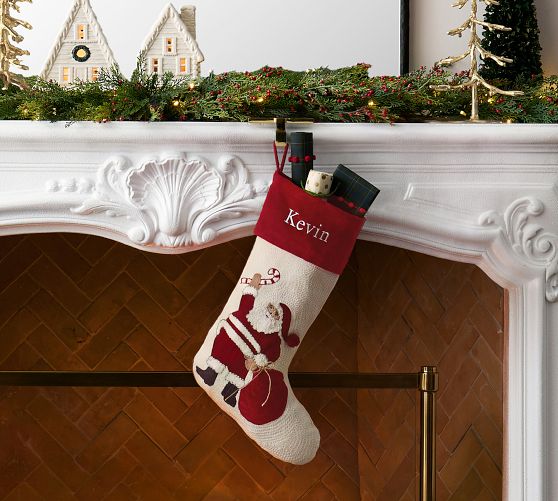 Santa Crewel Stocking