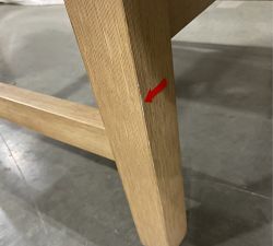 Open Box: Classic Upholstered Counter Stool (24") - Sunbrella Performance Herringbone Oatmeal, Seadrift