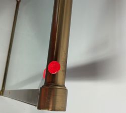 Open Box: Everson Fireplace Glass Screen (40"W x 28.25"H) - Brass