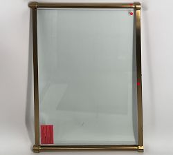 Open Box: Everson Fireplace Glass Screen (40"W x 28.25"H) - Brass