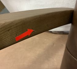 Open Box: Hensley Leather Desk Chair - Sonoma Coco, Amber Ash