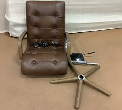 Open Box: Hensley Leather Desk Chair - Sonoma Coco, Amber Ash