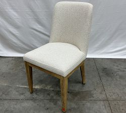 Open Box: Layton Upholstered Dining Chair - Performance Boucle Oatmeal, Seadrift