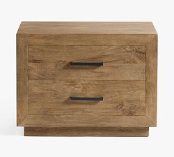 Open Box: Oakleigh 2-Drawer Nightstand (32"), Modern Hardware - Heirloom Wheat finish