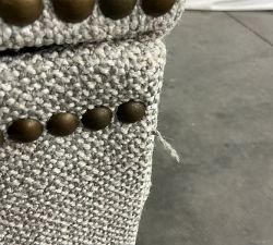 Open Box: Tamsen Cube Storage Ottoman (18.5"W x 19.75"H) - Performance Boucle Pebble, Seadrift