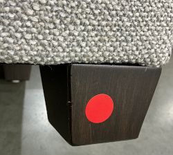 Open Box: Tamsen Cube Storage Ottoman (18.5"W x 19.75"H) - Performance Boucle Pebble, Seadrift