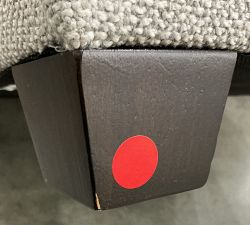 Open Box: Tamsen Cube Storage Ottoman (18.5"W x 19.75"H) - Performance Boucle Pebble, Seadrift