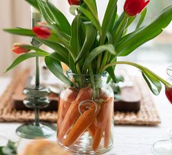 Recycled Glass Mason Jar Vase with Bee Stamp Collection