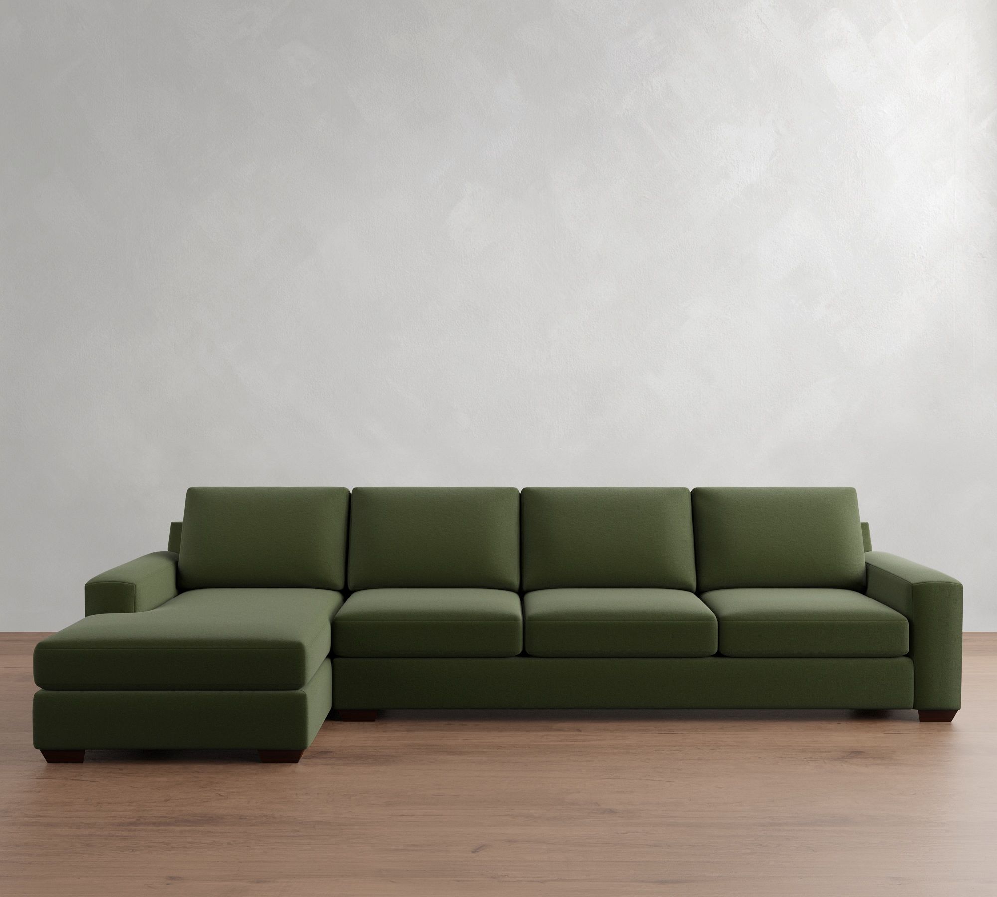 Big Sur Square Arm Chaise Sectional (114"–156")