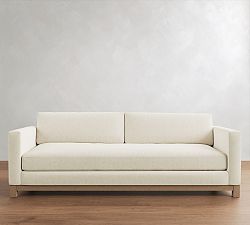 Open Box: Jake Petite Upholstered Grand Sofa (96") - Performance Everyday Linen™ Ivory