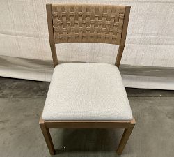 Open Box: Newport Woven Dining Chair - Boucle Oatmeal, Seadrift