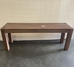 Open Box: Rockport Console Desk (80") - Cocoa Brown