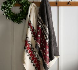 Classic Fair Isle Sherpa Back Throw