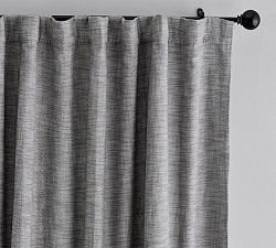 Open Box: Seaton Textured Blackout Curtain (50"W x 96"L) - Flagstone