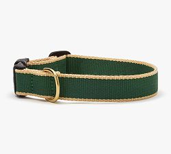 Open Box: Two Tone Collar With Leash, XS - (5'1, 6"-12") - Green/Tan