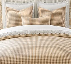 Open Box: Blaine Check Duvet Cover, Full/Queen - Camel