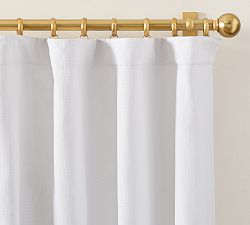 Open Box: Sullivan Textured Blackout Curtain (50"W x 96"L) - White