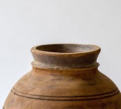 Mango Wood Urns - Set of 2