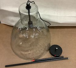 Open Box: Bridget Recycled Glass Pendant, Large (17") - Bronze