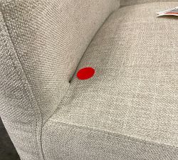 Open Box: Classic Upholstered Counter Stool (24"H) - Performance Heathered Tweed Pebble, Gray Wash