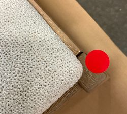 Open Box: Newport Woven Dining Chair - Boucle Oatmeal, Seadrift