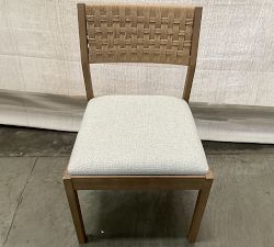 Open Box: Newport Woven Dining Chair - Boucle Oatmeal, Seadrift