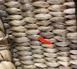 Open Box: Beachcomber Handwoven Oversized Rectangular Basket (29"Sq) - Natural