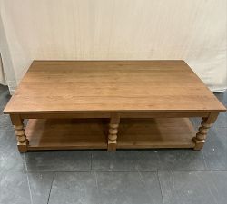 Open Box: Chris Loves Julia Stacked Ball Coffee Table (60.5") - Kindle Brown