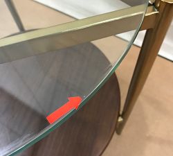 Open Box: Frog Drum Metal Outdoor Side Table, Wide (25"Dia) - Bronze