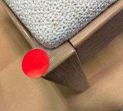 Open Box: Newport Woven Dining Chair - Boucle Oatmeal, Seadrift