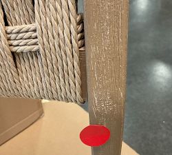 Open Box: Newport Woven Dining Chair - Boucle Oatmeal, Seadrift