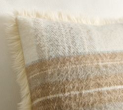 Stewart Plaid with Faux Fur Back Pillow Cover