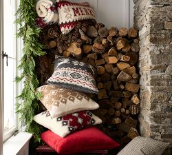 Classic Fair Isle Knit Pillow Cover