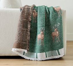 Deer Jacquard Throw