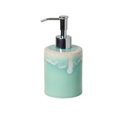 Open Box: Casafina Taormina Stoneware Soap/Lotion Pump - Aqua