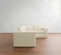Carmel Wide Arm Slipcovered 3-Piece Sectional (113")