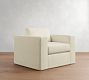 Carmel Wide Arm Slipcovered Swivel Chair