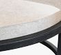 Veka Round Hair on Hide Nesting Coffee Tables (34"-41")