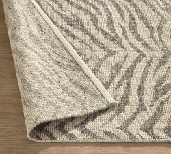 Zebra Hand-Knotted Wool Rug