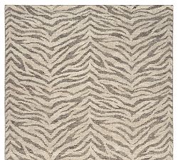 Zebra Hand-Knotted Wool Rug