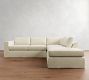 Carmel Wide Arm Slipcovered Return Bumper Sectional (113"&ndash;125")
