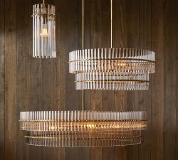 Mallory Crystal Round Chandelier (30"-48")