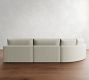 Westwood Slim Arm Deep Seat Slipcovered 4-Piece Curved Wedge Sectional (148")