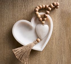 Handcrafted Marble Heart Trays