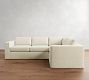 Carmel Wide Arm Slipcovered 3-Piece Sectional (113")