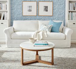 Denim Flange Pillow Cover